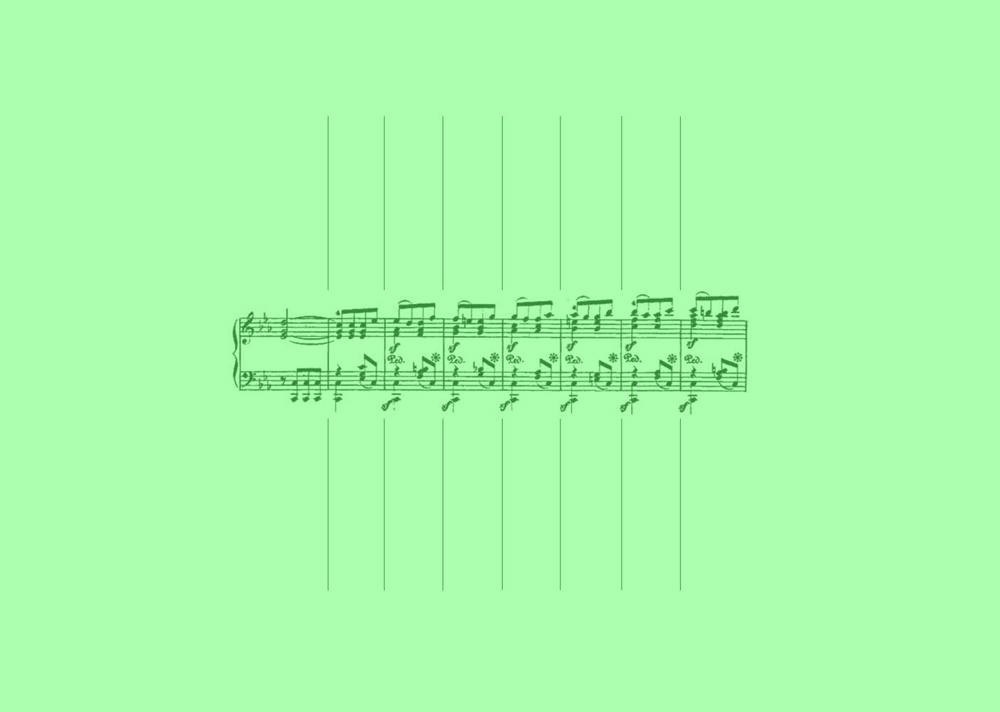 **concept**

terraced garden as ascending variations.
the composition is roughly illustrated by the 5th symphony, with a  repeated theme slightly variating from the beginning to the end.